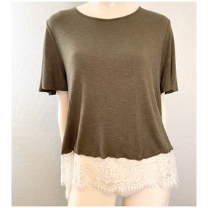 Xhilaration women's short sleeve jersey blouse